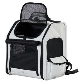 Pet Carrier Backpack, Expandable Cat Dog Carrier With Back Extension, Breathable Mesh Travel Backpack For Small Dogs Cats, Soft-Sided Pet Backpack Hol
