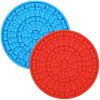 2pcs Dog Lick Pad Pet Shower Grooming Slow Feeder Dog Distraction Mat