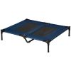 PawHut Cooling Elevated Dog Bed Portable Raised Cot Washable Mesh Large Dogs 36x30 Blue