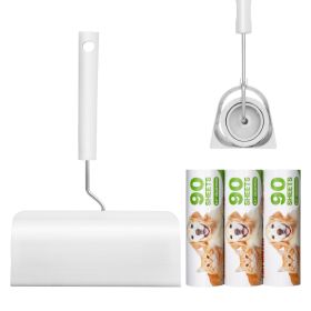 VEVOR Sticky Lint Roller, 3 Pack Large Pet Hair Rollers Remover Set, 270 Sheets Extra Sticky Lint Roller with Upgraded Handle