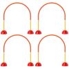 PawHut 5 Piece Dog Agility Equipment with 4 Adjustable Width Doors, Carry Bag, Easy Assemble & Portable, Orange
