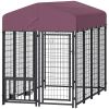 PawHut Welded Wire Outdoor Dog Kennel