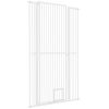 Extra Tall Pet Gate with Cat Door – Adjustable Safety Gate for Doorways and Hallways