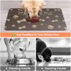 Pet Feeding Mat-Absorbent Pet Placemat for Food and Water Bowl, with Waterproof Rubber Backing, Quick Dry Water Dispenser Mat for Dog
