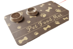 Pet Feeding Mat-Absorbent Pet Placemat for Food and Water Bowl, with Waterproof Rubber Backing, Quick Dry Water Dispenser Mat for Dog