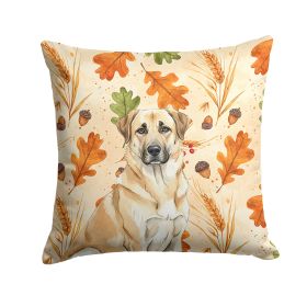 Anatolian Shepherd Dog Heirloom Fall Throw Pillow Decorative Indoor Outdoor Accent Cushion for Couch, Bed or Patio, 18Hx18W
