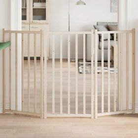 Dog Gate Set of 3 Solid Fir Wood