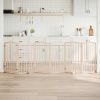 Dog Gate Set of 6 Natural Poplar Wood