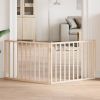 Dog Gate Set of 2 Natural Poplar Wood