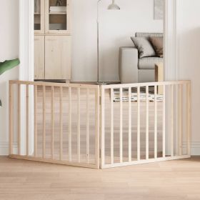 Dog Gate Set of 2 Natural Poplar Wood