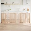 Dog Gate Set of 6 Natural Brown Poplar Wood