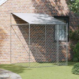 Dog Kennel 200 x 200 x 258 cm Steel and PE