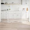 Dog Gate Set of 4 White Poplar Wood