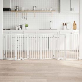 Dog Gate Set of 6 White Poplar Wood