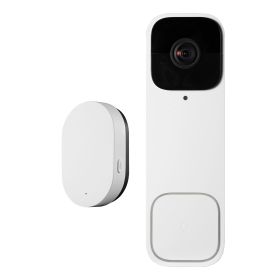Video Doorbell, 2K Wireless Camera Ring Doorbell Works with 170Â° Ultra-Wide View, 2-Way Audio, Motion Detection & Night Vision