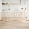 Dog Gate Set of 4 Natural Solid Fir Wood