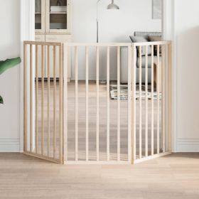 Dog Gate Set of 3 White Poplar Wood