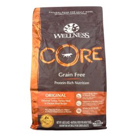 Wellness Core Adult Dry Dog Food - Natural, Grain Free, Original Formula - Case Of 6 - 4 Lb.