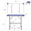 Large Size 46" Grooming Table for Pet Dog with Adjustable Arm and Clamps Large Heavy Duty Animal grooming table