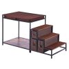 Pet Bunk Bed with Stairs and Storage Medium Size for Dogs