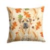 Fawn Boerboel Heirloom Fall Throw Pillow Decorative Indoor Outdoor Accent Cushion for Couch, Bed or Patio, 14Hx14W