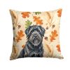 Bouvier des Flandres Heirloom Fall Throw Pillow Decorative Indoor Outdoor Accent Cushion for Couch, Bed or Patio, 14Hx14W