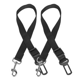 2PCS Adjustable Pet Dog Seat Belt Safety Leash