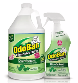 OdoBan Disinfectant & Odor Eliminator, Eucalyptus 1 gal. concentrate + 32 oz. Ready-to-Use Spray
