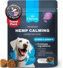 Hemp Calming Chews for Dogs Anxiety Relief Dog Calming Treats with Melatonin Chamomile Extract Valerian Root Travel Pack Anxiety Relief Chews for Vet