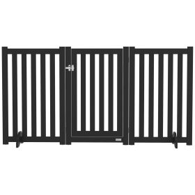 3-Panel Foldable Dog Gate with Feet