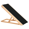 Adjustable Pet Ramp for Dogs – Foldable Pine Wood Ramp for Couch, Bed, or Car