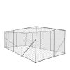Large Outdoor Dog Kennel Playpen – 10' x 20' Chain-Link Dog Run with Lockable Gate