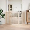 Dog Gate Set of 3 Natural Poplar Wood