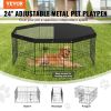 High Exercise Pen with Top Cover & Ground Stakes