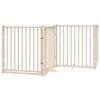 Dog Gate Set of 4 Natural Solid Fir Wood