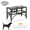 Elevated Dog Bowls – Double Stainless Steel Pet Feeding Station with Non-Slip Metal Stand