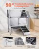 50 Inch Dog Grooming Bath Tub Stainless Steel w Ramp Water Filter