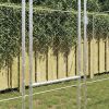Dog Kennel Silver 800 x 200 x 200 cm Galvanized Steel