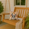 Blue Merle Cardigan Welsh Corgi Heirloom Fall Throw Pillow Decorative Indoor Outdoor Accent Cushion for Couch, Bed or Patio, 14Hx14W