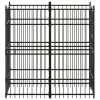 Dog Kennel Black Powder-coated steel One Size Durable
