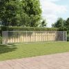 Dog Kennel Grey Galvanized steel 8x2x1.5 m