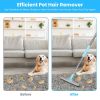 3Pcs Hair Removal Kit Multi-Fabric Pet Hair Lint Shaver Rake Adjustable Telescopic Rod for Carpet Rug Clothes Couch
