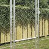Dog Kennel Silver 600 x 200 x 200 cm Galvanized Steel