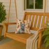Gray Briard Heirloom Fall Throw Pillow Decorative Indoor Outdoor Accent Cushion for Couch, Bed or Patio, 14Hx14W