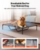 VEVOR Elevated Dog Bed for Large Dog, Portable Raised Dog Cot with Metal Frame XL, Gray