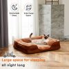 Orthopedic Memory Foam Pet Bed for Small Dogs – Washable Non-Slip Large Brown