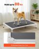 VEVOR Elevated Dog Bed for Large Dogs, Portable Raised Dog Cot with Aluminum Tube Metal Frame and Breathable Textilene Mesh, Gray