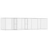 Dog Kennel Silver 800 x 200 x 200 cm Galvanized Steel