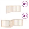 Dog Gate Set of 6 Natural Poplar Wood Small