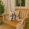 Portuguese Water Dog Heirloom Fall Throw Pillow Decorative Indoor Outdoor Accent Cushion for Couch, Bed or Patio, 18Hx18W